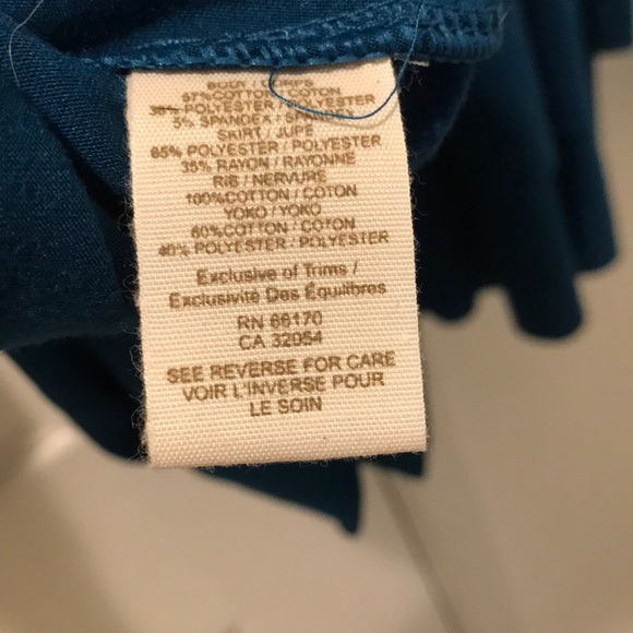 Flirty teal Free People long sleeve shirt. - Picture 5 of 6